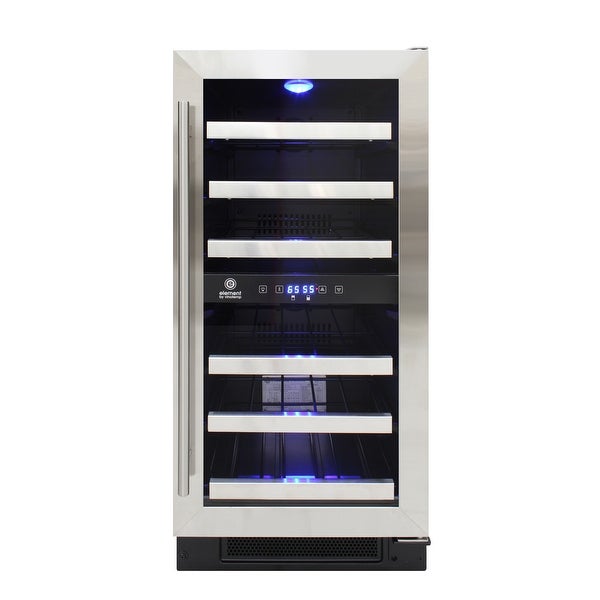 28-Bottle Dual-Zone Wine Cooler