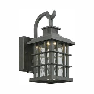 Home Decorators Collection Summit Ridge Collection Zinc Motion Sensor Outdoor Integrated LED Wall Lantern Sconce CQH1691LS-2