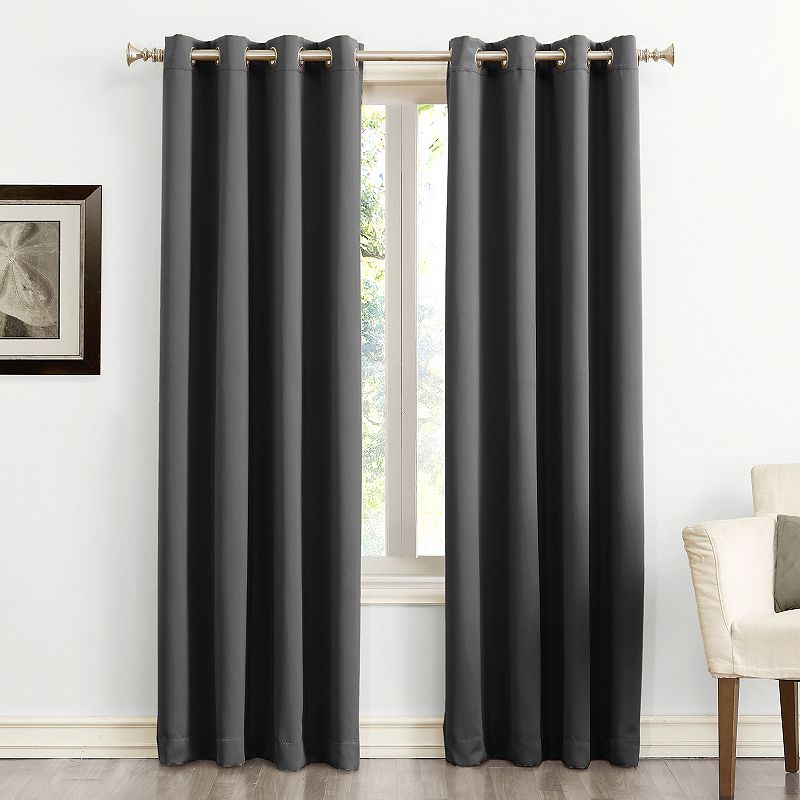 Sun Zero 1-Panel Ludlow Blackout Grommet Window Curtain