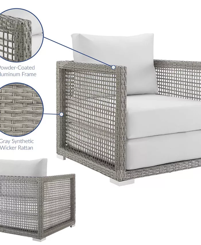 Modway Aura Rattan Outdoor Patio Armchair