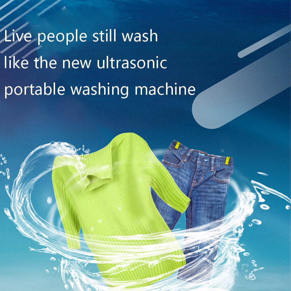 3 in 1 Mini Washing Machine Portable Personal Rotating Turbine Washer Convenient Travel Home Business Trip