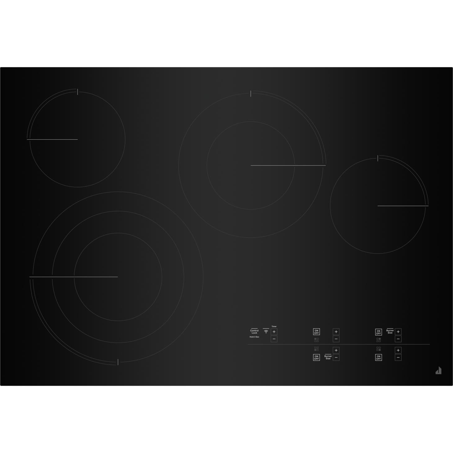 JennAir 30-inch Built-In Electric Cooktop with Emotive Controls JEC4430KB