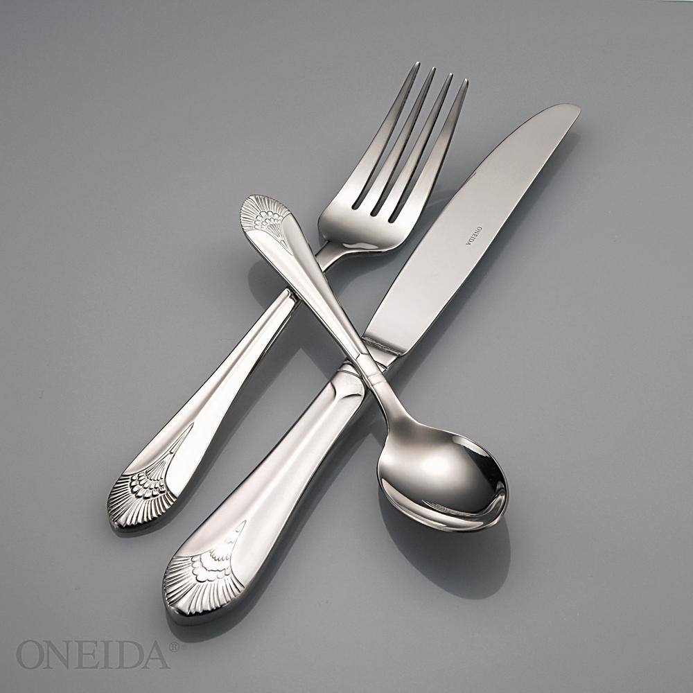 Oneida New York 1810 Stainless Steel Teaspoons U.S. Size (Set of 12) T131STSF