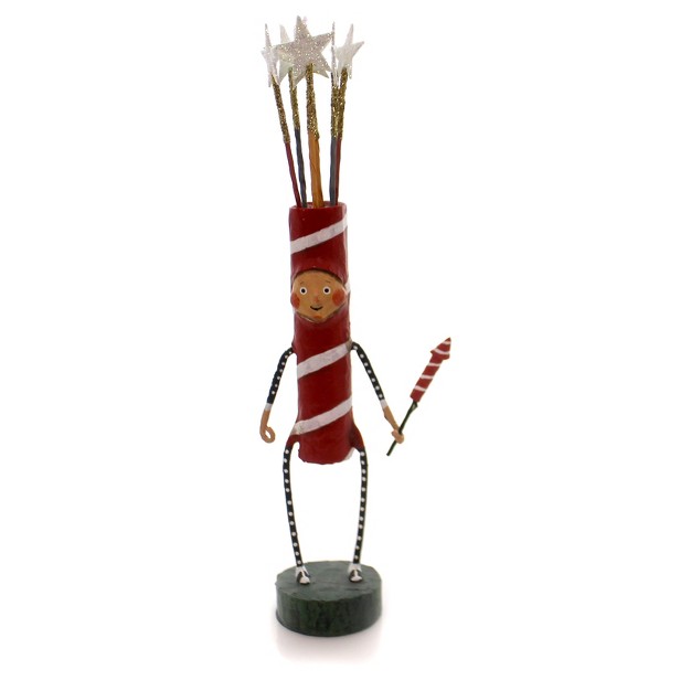 Lori Mitchell Sparky One Figurine 10 0 Inches Patriotic July 4 Firecracker 23791 Resin Red