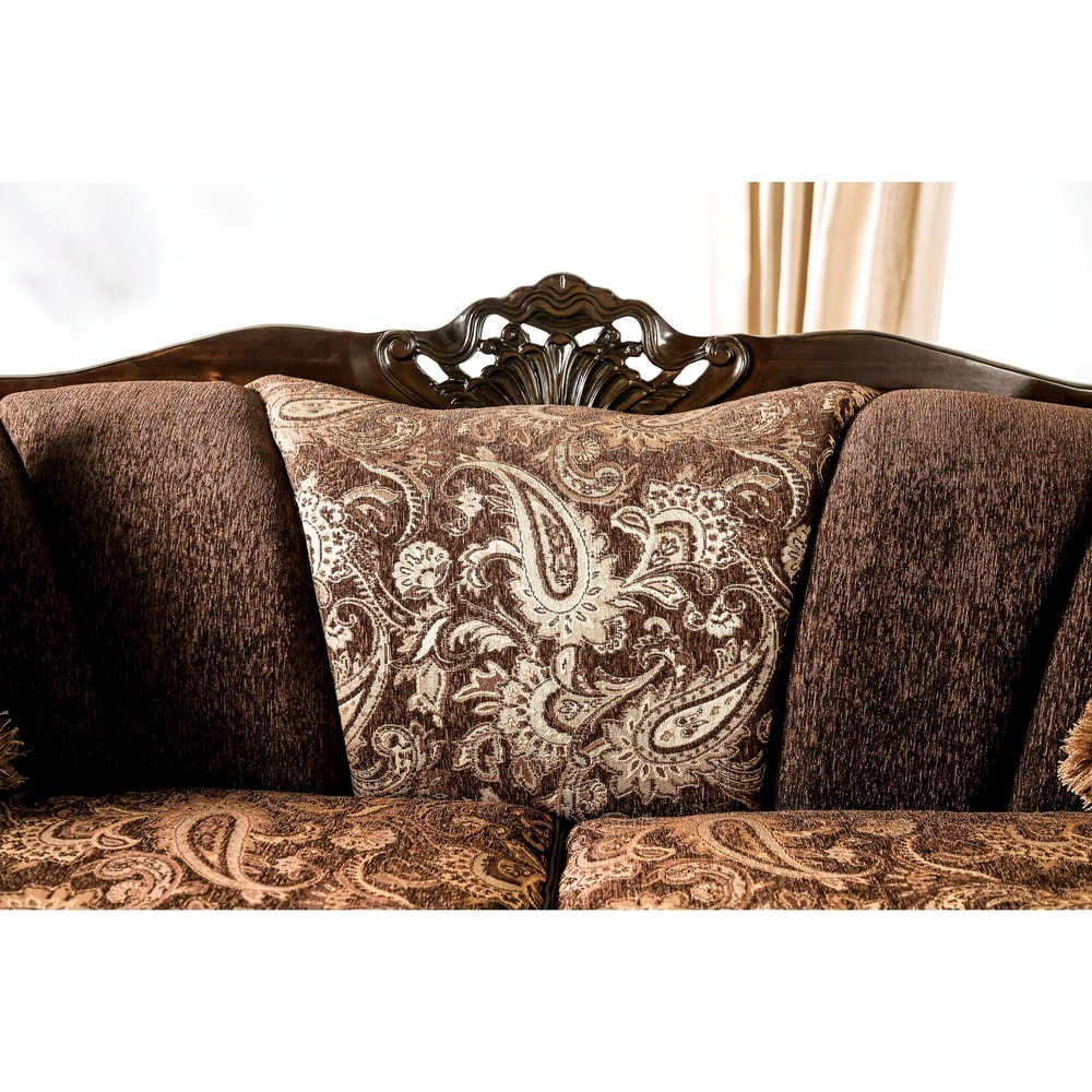 Gracewood Hollow Dayaram Traditional Brown Sofa