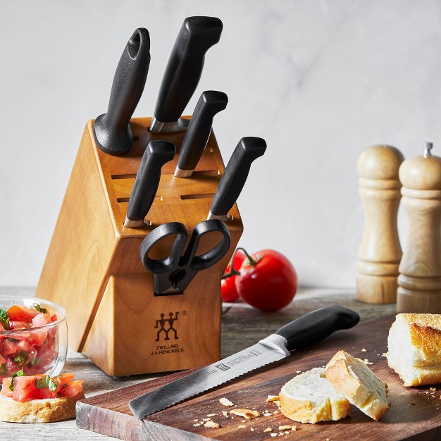 Zwilling Four Star Anniversary 8 pc Knife Block Set