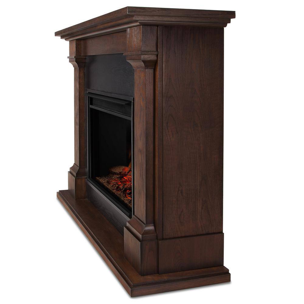 Real Flame Callaway 63 in. Grand Electric Fireplace in Chestnut Oak 8011E-CO