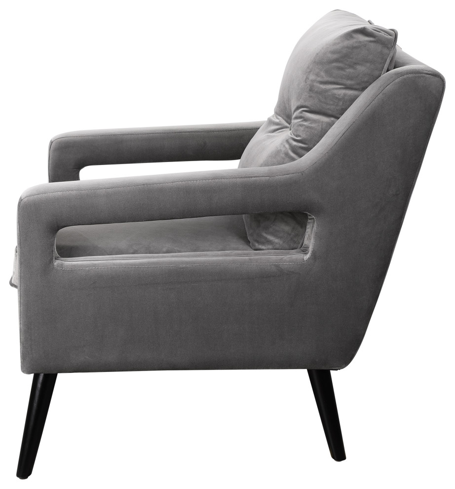 O  x27Brien Gray Armchair   Midcentury   Armchairs And Accent Chairs   by Modern Furniture LLC  Houzz