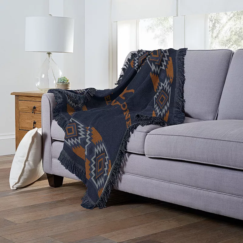 Yellowstone Hamilton Stripe Jacquard Throw Blanket