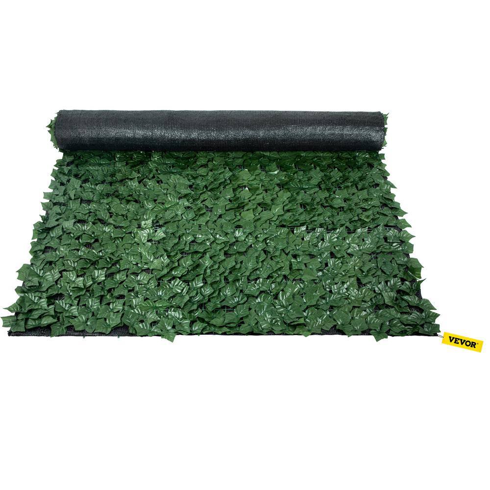 VEVOR 96 in. x 72 in. Faux Leaf Artificial Hedges Ivy Privacy Fence Screen 3-Layers Outdoor Greenery Leaves Panel for Garden RZZWWLYCB9672QKSAV0