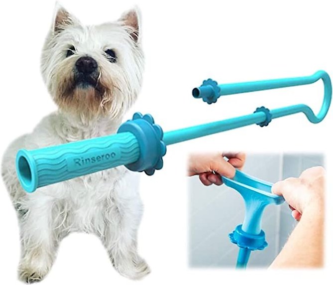 Rinseroo Bathe Anywhere Pet Rinser Hose Attachment， 6-ft， Blue