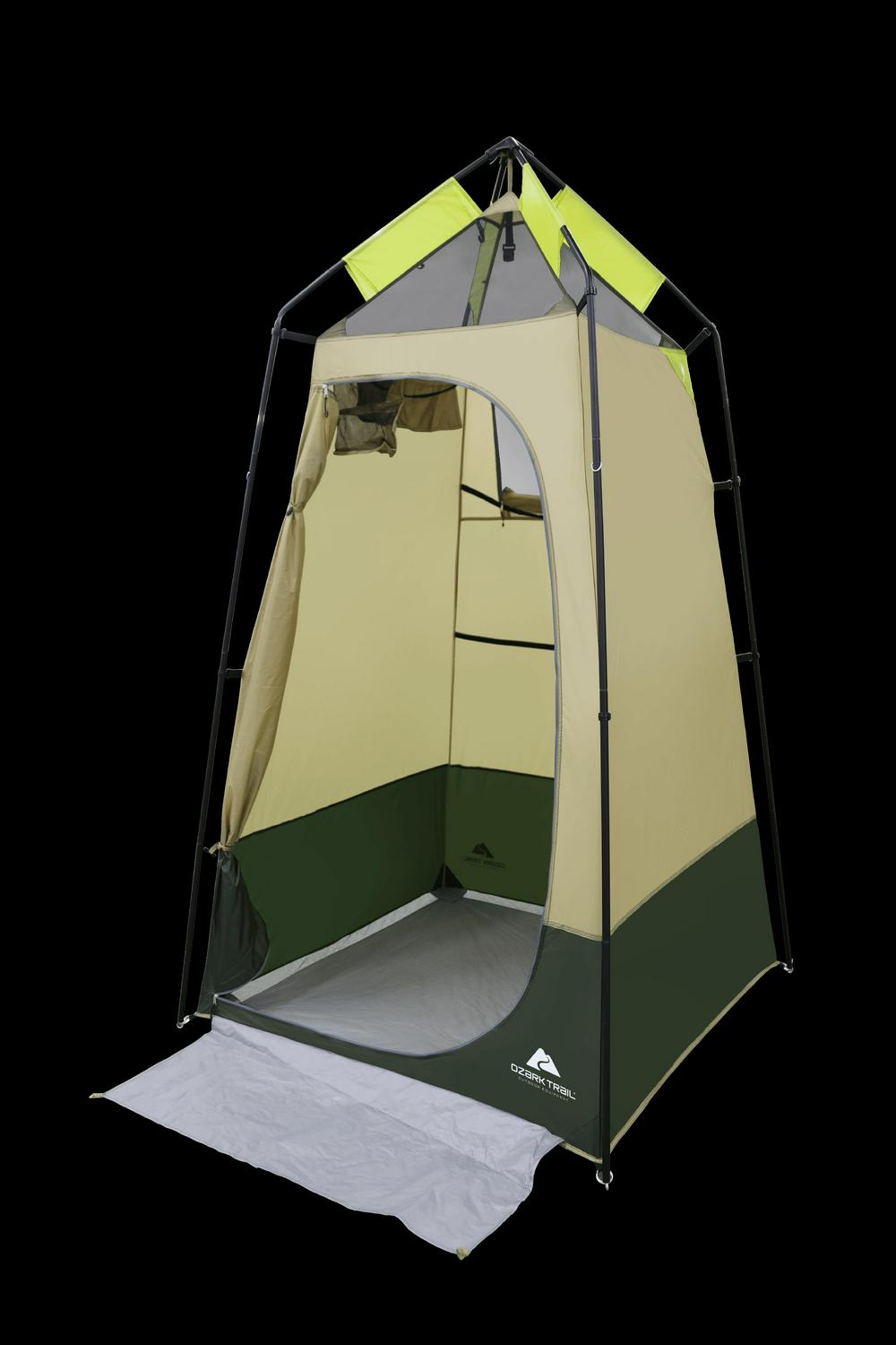 Ozark Trail Hazel Creek Lighted Shower Tent One Room， Green