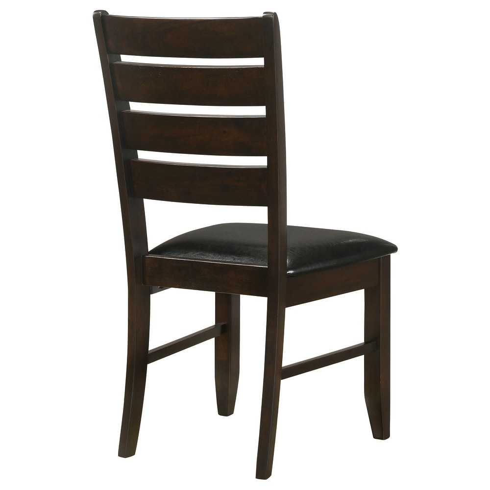 Coaster Furniture Dalila Ladder Back Side Chairs Brown And Grey (Set of 2)   19.25'' x 22.25'' x 40.25''