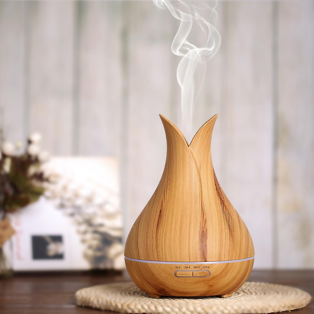 1 Ultrasonic Humidifier 1 Power Adapter 1 Counting Cup 1 Remote 1 User Manual  Light Wood Grain Us Plug