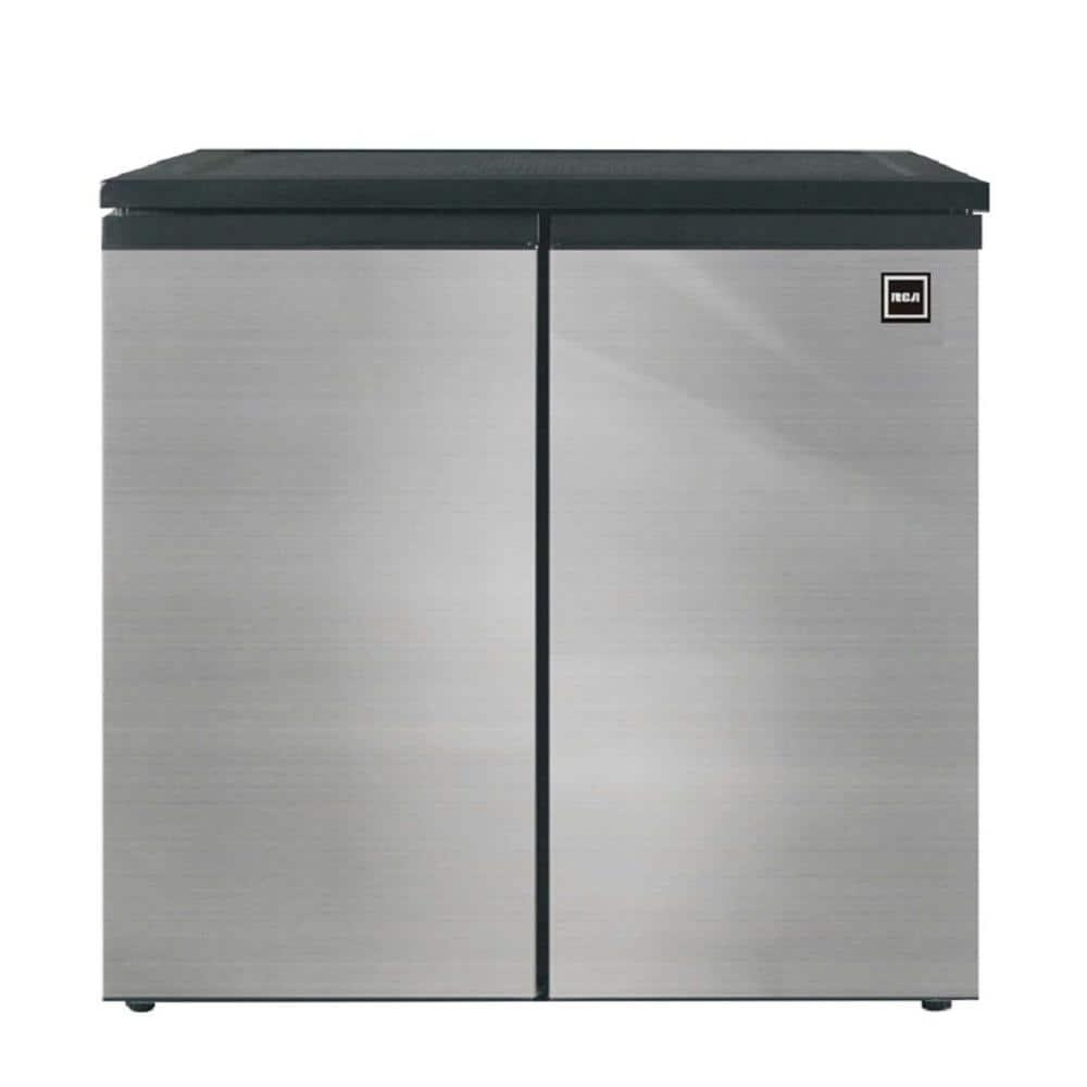 RCA 31 in 55 cu ft Side by Side 2 Door Mini Fridge in Black