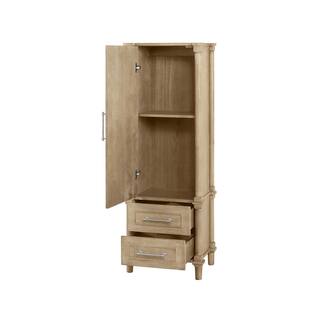 Home Decorators Collection Aberdeen 20.71 in. W x 14.40 in. D x 60 in. H Single Door Linen Cabinet in Antique Oak Aberdeen LC-AO