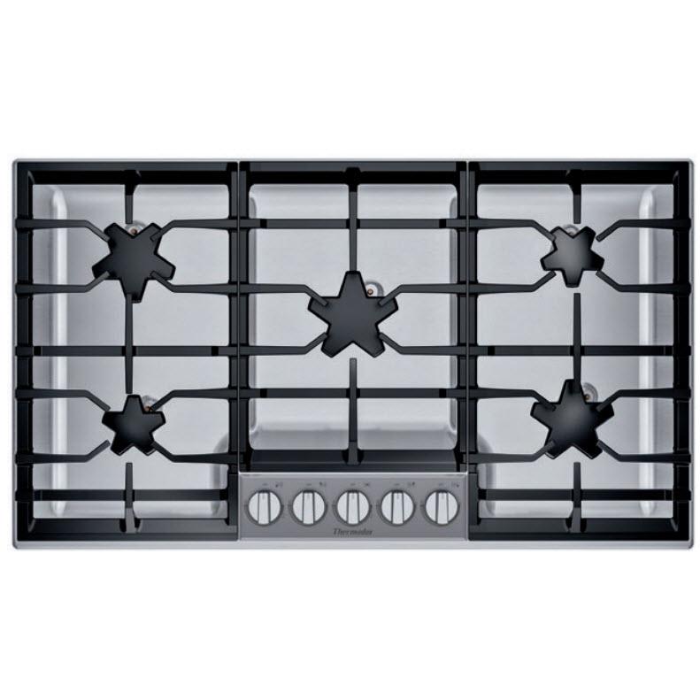 Thermador 36-inch Built-in Gas Cooktop with Patented Star® Burners SGSXP365TS