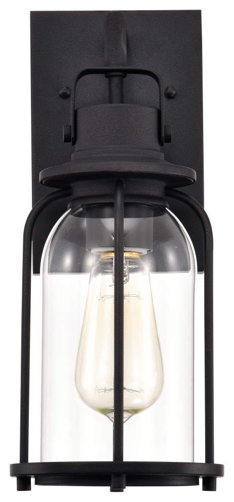 CHLOE Lighting CLARKE Transitional 1 Light Textured Black Outdoor Wall Sconce   Transitional   Outdoor Wall Lights And Sconces   by CHLOE Lighting  Inc.  Houzz