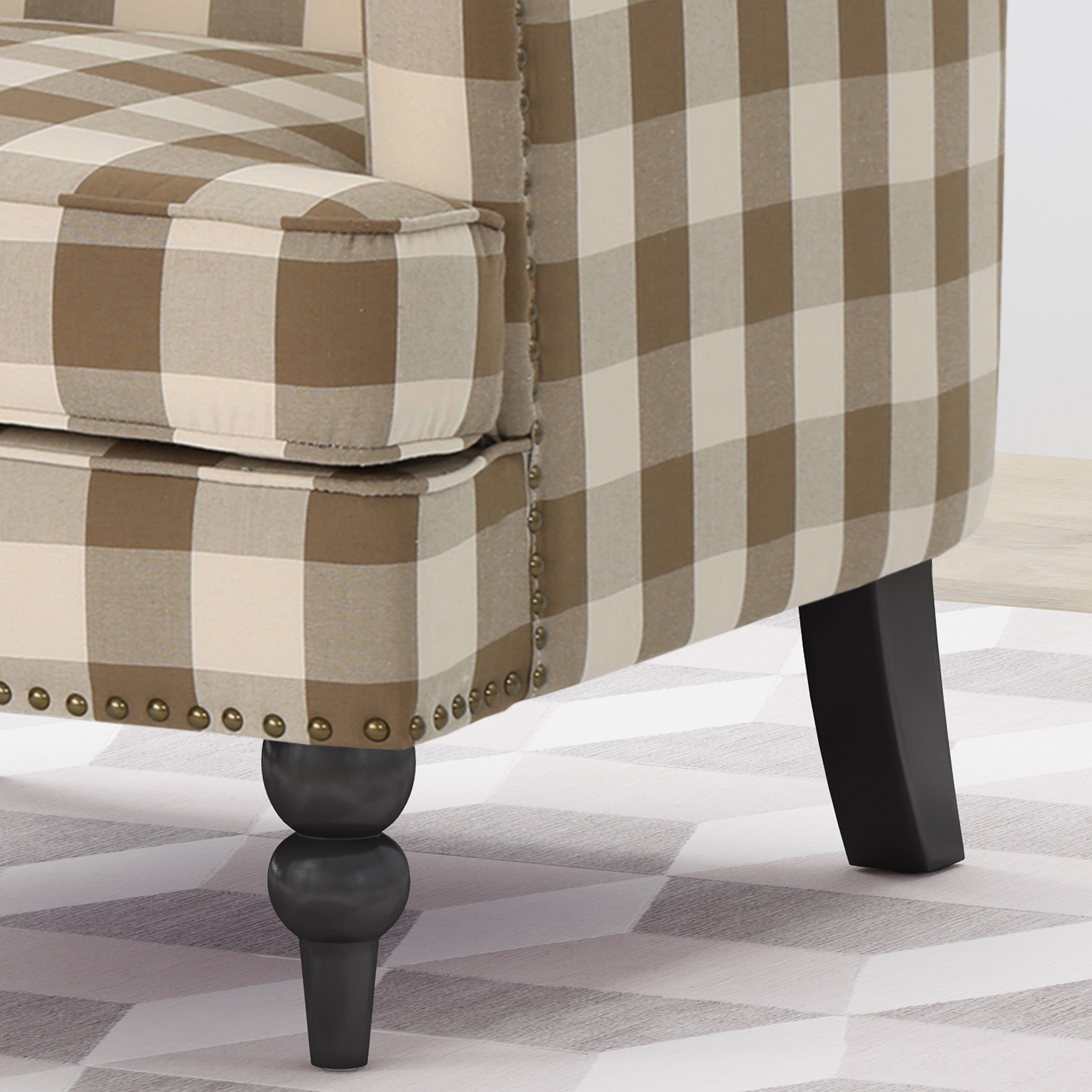 Eve Tufted Fabric Club Chair