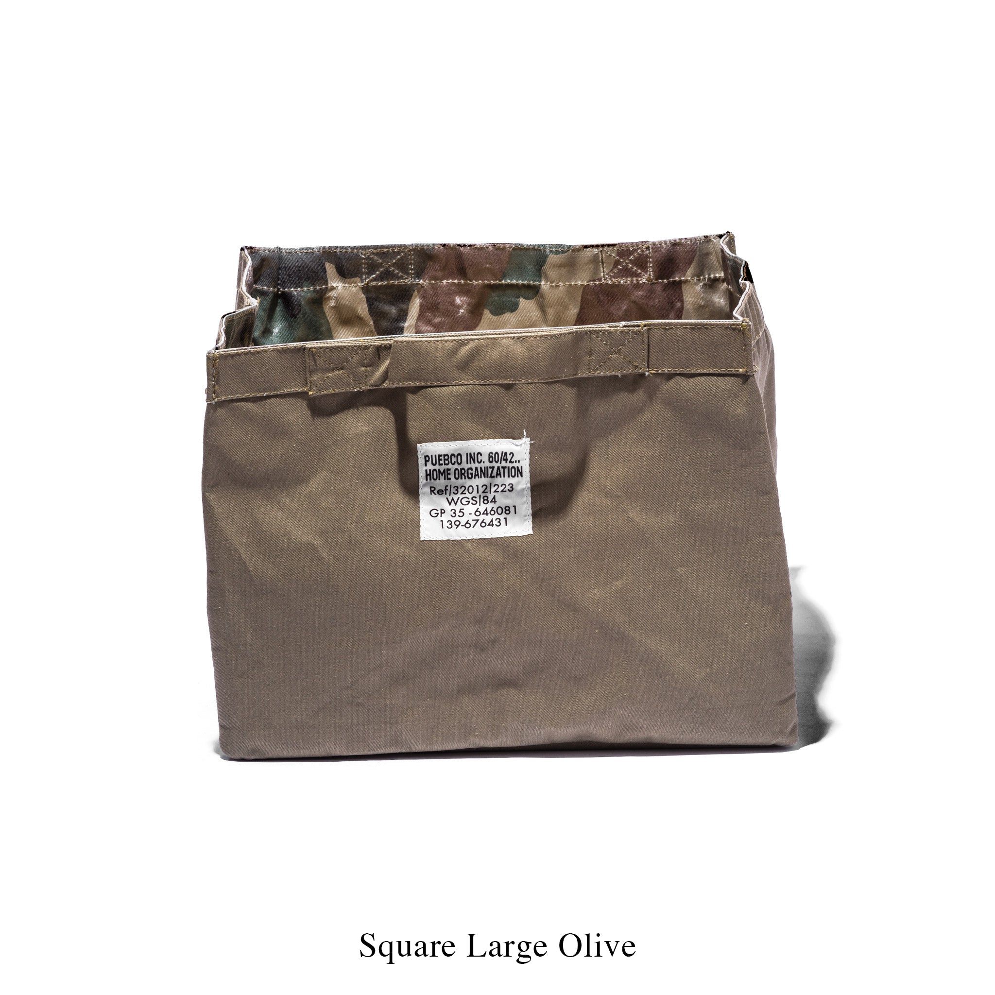 L.Fabric Organizer Square/Large Olive