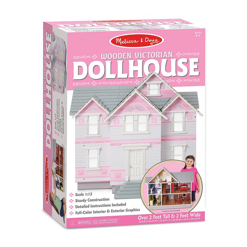 Melissa and Doug Classic Heirloom Victorian Wooden Dollhouse