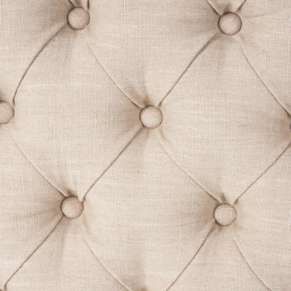 GDF Studio Wyoming Queen Button Tufted Fabric Headboard   Transitional   Headboards   by GDFStudio  Houzz