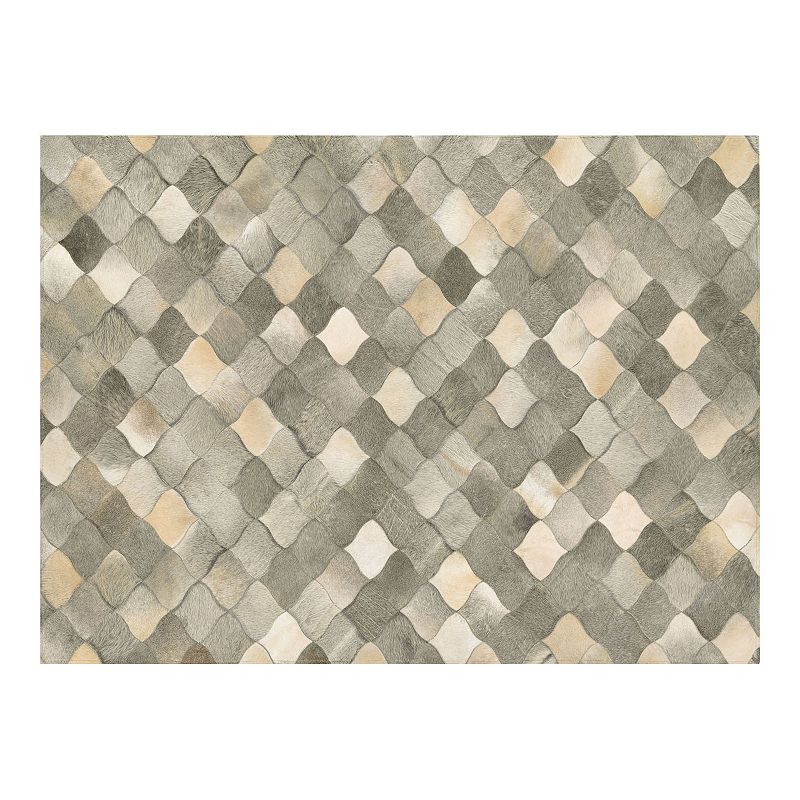 Couristan Chalet Diamonds Cowhide Leather Area Rug