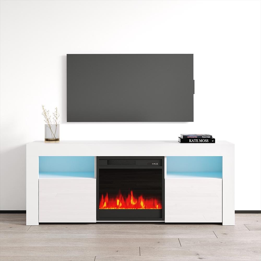 Copper Grove Qorasuv 58 inch Electric Fireplace TV Console