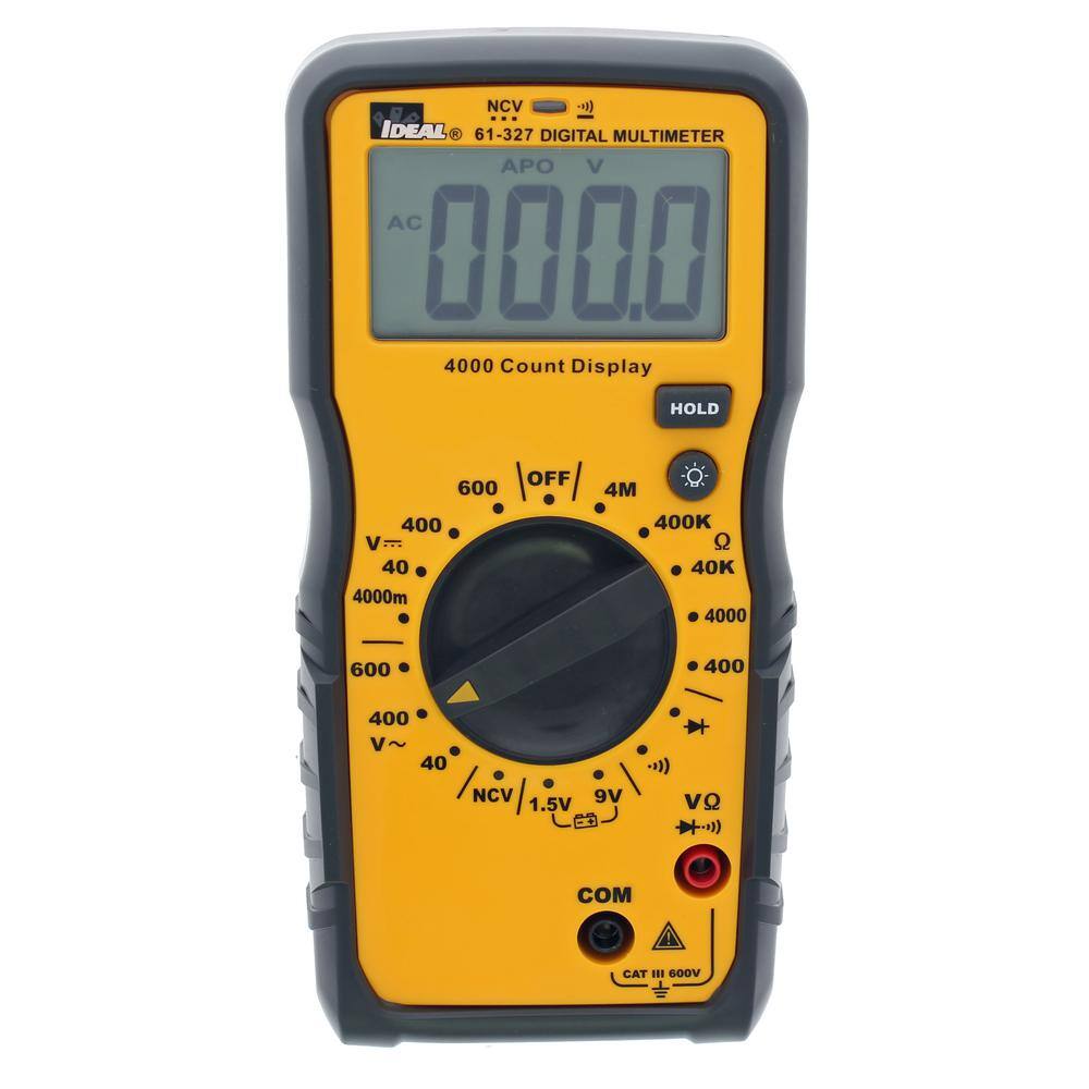 IDEAL 600-Volt Manual Range Multimeter with NCVT 61-327