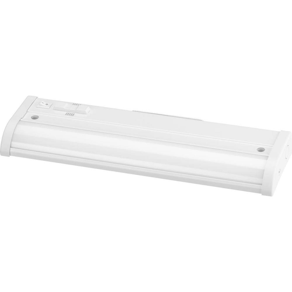 Progress Lighting Hide-A-Lite 1-Light LED Satin White Modern Linear Undercabinet Light P700025-028-CS