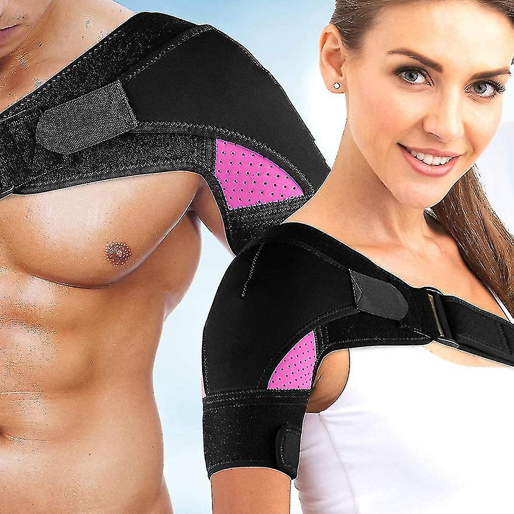 Shoulder Brace For Men And Women Compression Support For Torn Rotator Cuff And Other Shoulder Injuries(1pcs， Black)