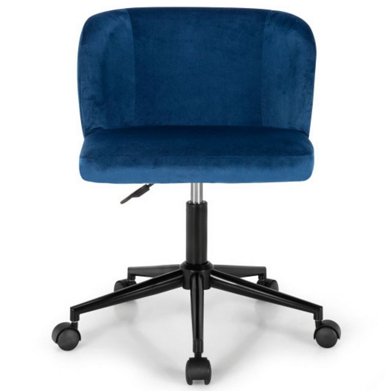 Velvet Leisure Office Chair with Adjustable Height