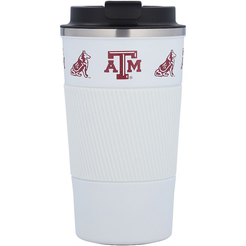 Texas AandM Aggies 18oz Coffee Tumbler with Silicone Grip