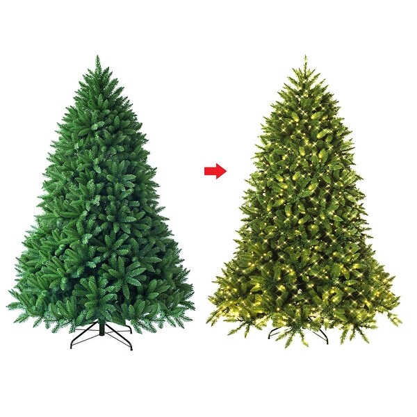 PreLit Christmas Tree Premium Hinged Artificial Fir Tree