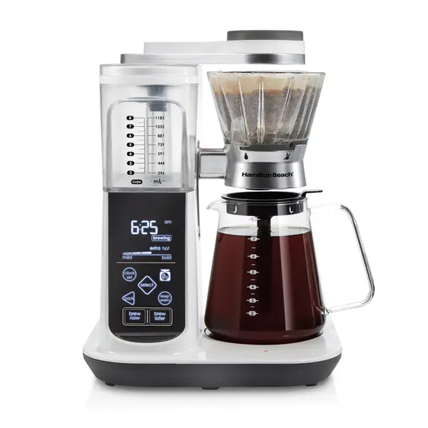 Hamilton Beach Convenient Craft Automatic or Manual Pour-Over Coffee Brewer