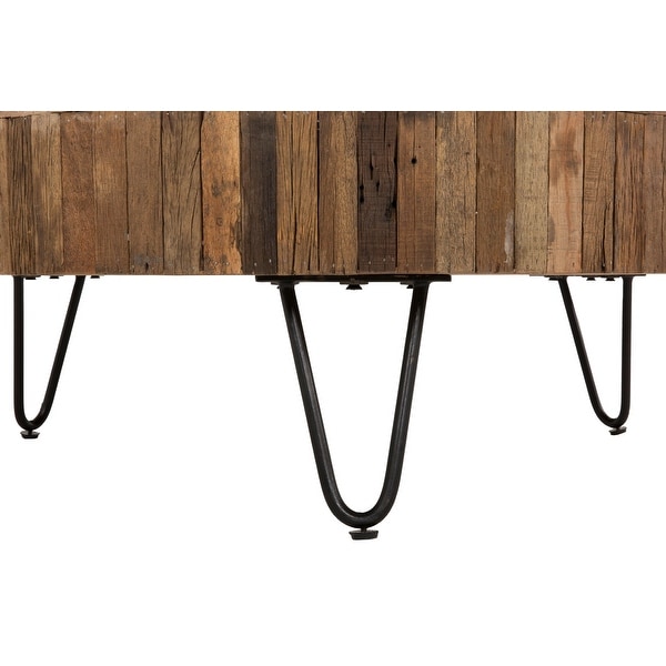 Sawyer Reclaimed Wood and Iron Coffee Table