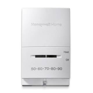 Honeywell Home Vertical Non-Programmable Thermostat with Microvolt 1H Single Stage Heating CT53K