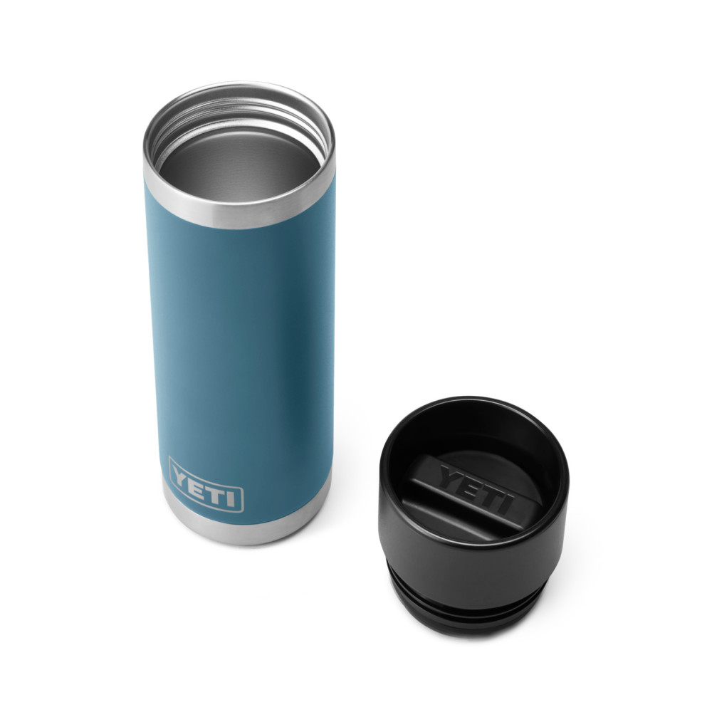 Yeti Rambler 18oz Bottle with HotShot Cap Nordic Blue ;