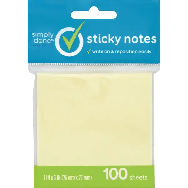 Simply Done 3x3 Sticky Notes