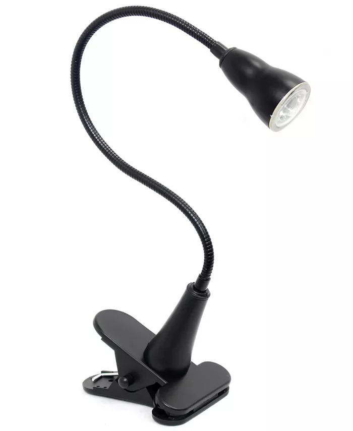 All The Rages Simple Designs 1W LED Gooseneck Clip Light Desk Lamp