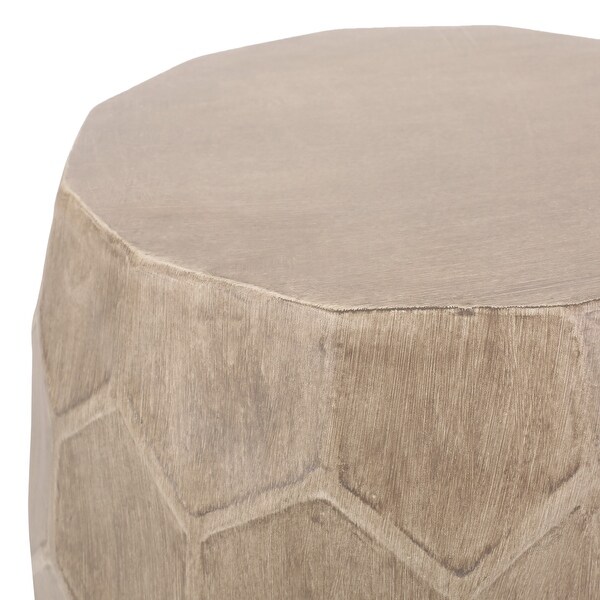 Aranda Outdoor Lightweight Concrete Side Table by Christopher Knight Home