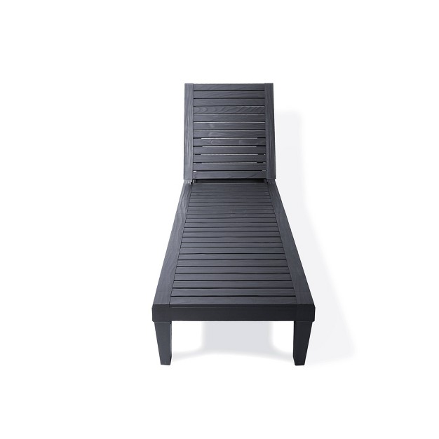 Oslo Patio Reclining Sun Lounger Black Dukap