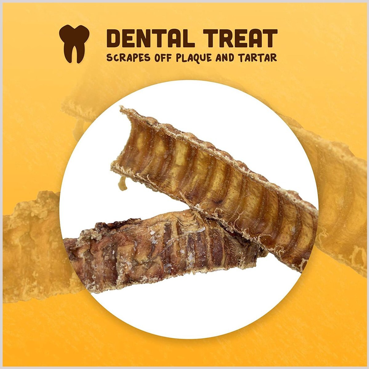 Downtown Pet Supply USA Beef Trachea Strips 6-in Dog Treats