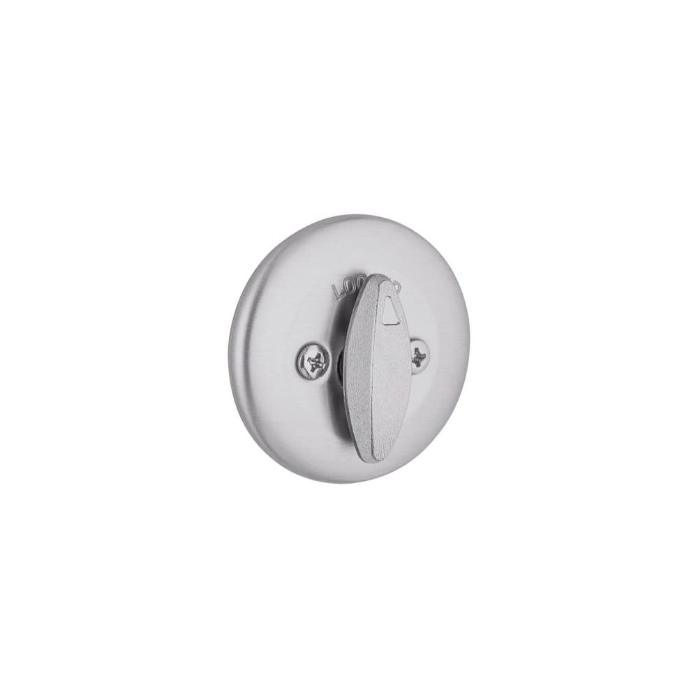 Kwikset SmartKey Door Deadbolt Satin Chrome Single Cylinder