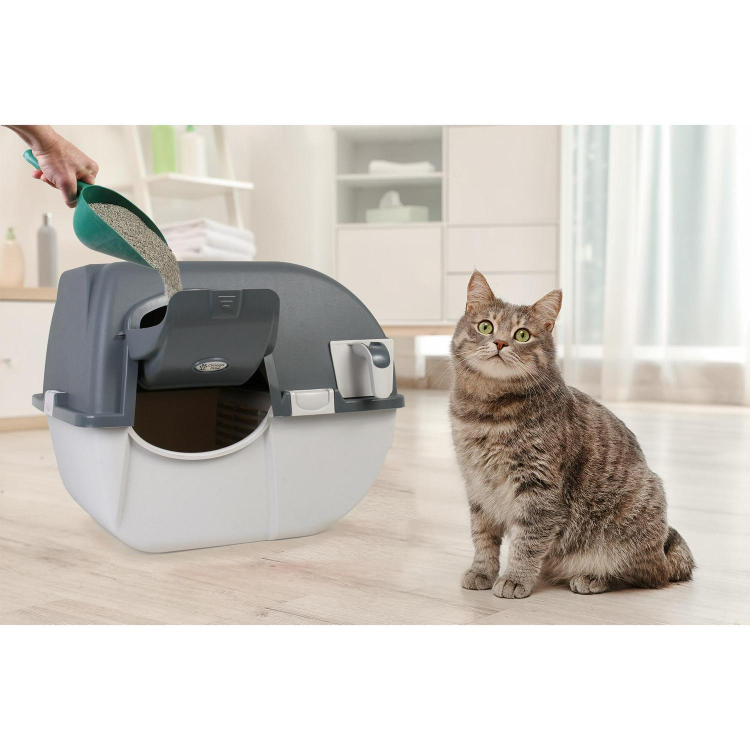 Omega Paw Easy Fill Roll 8216N Clean Self Cleaning Litter Box Regular Size  Crowdfused