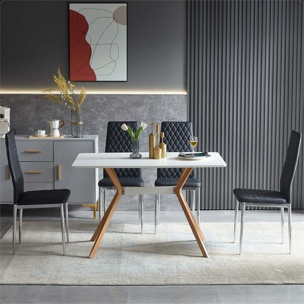 Modern simple style dining chair set of 4