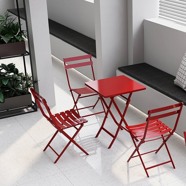 Metal 3Piece Foldable Bistro Set