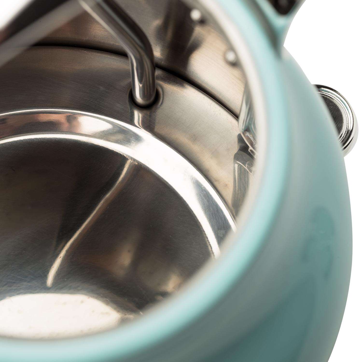 Haden Heritage Turquoise Traditional Stainless Steel 1.7 L Electric Tea Kettle