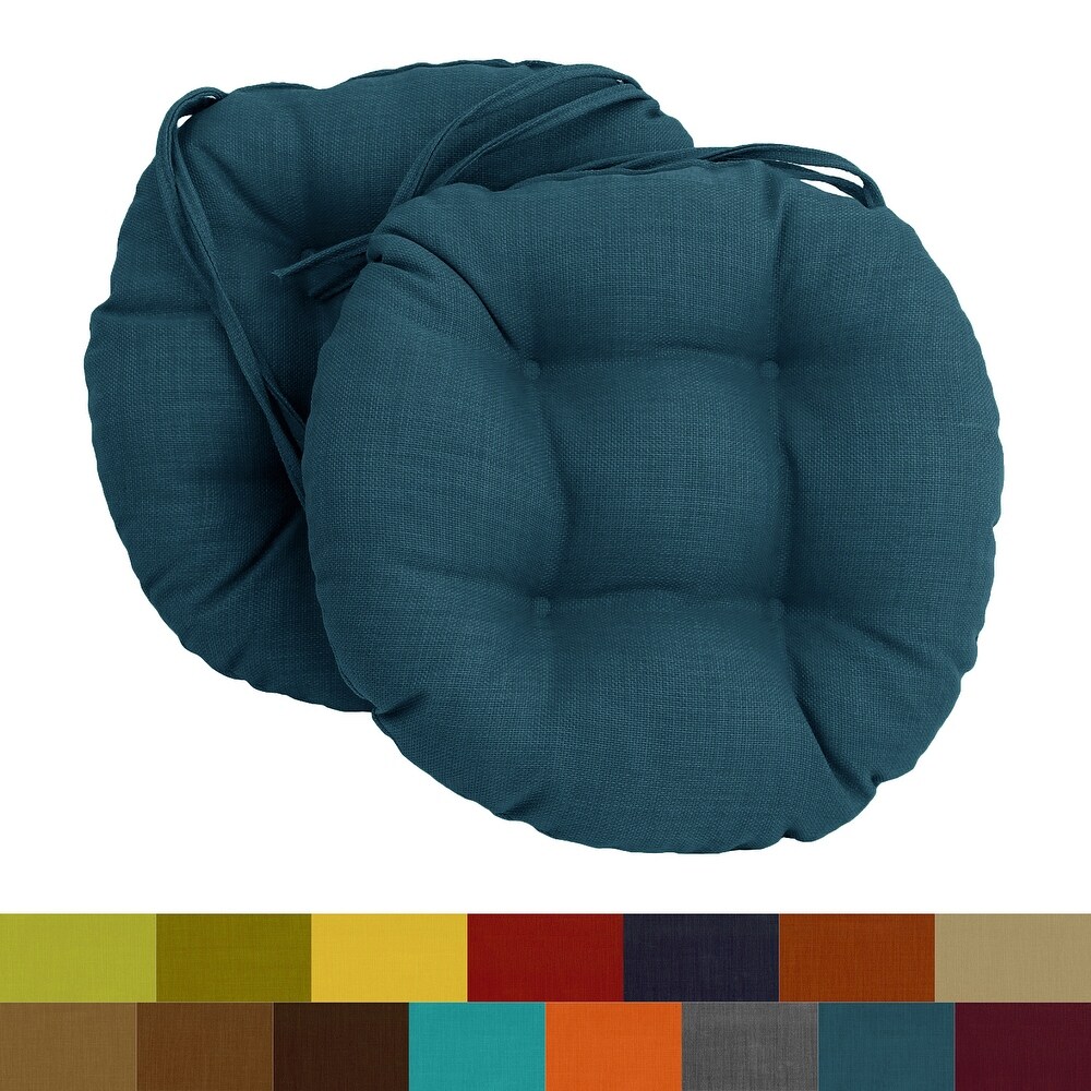 16 inch Round Indoor/Outdoor Chair Cushions (Set of 2)