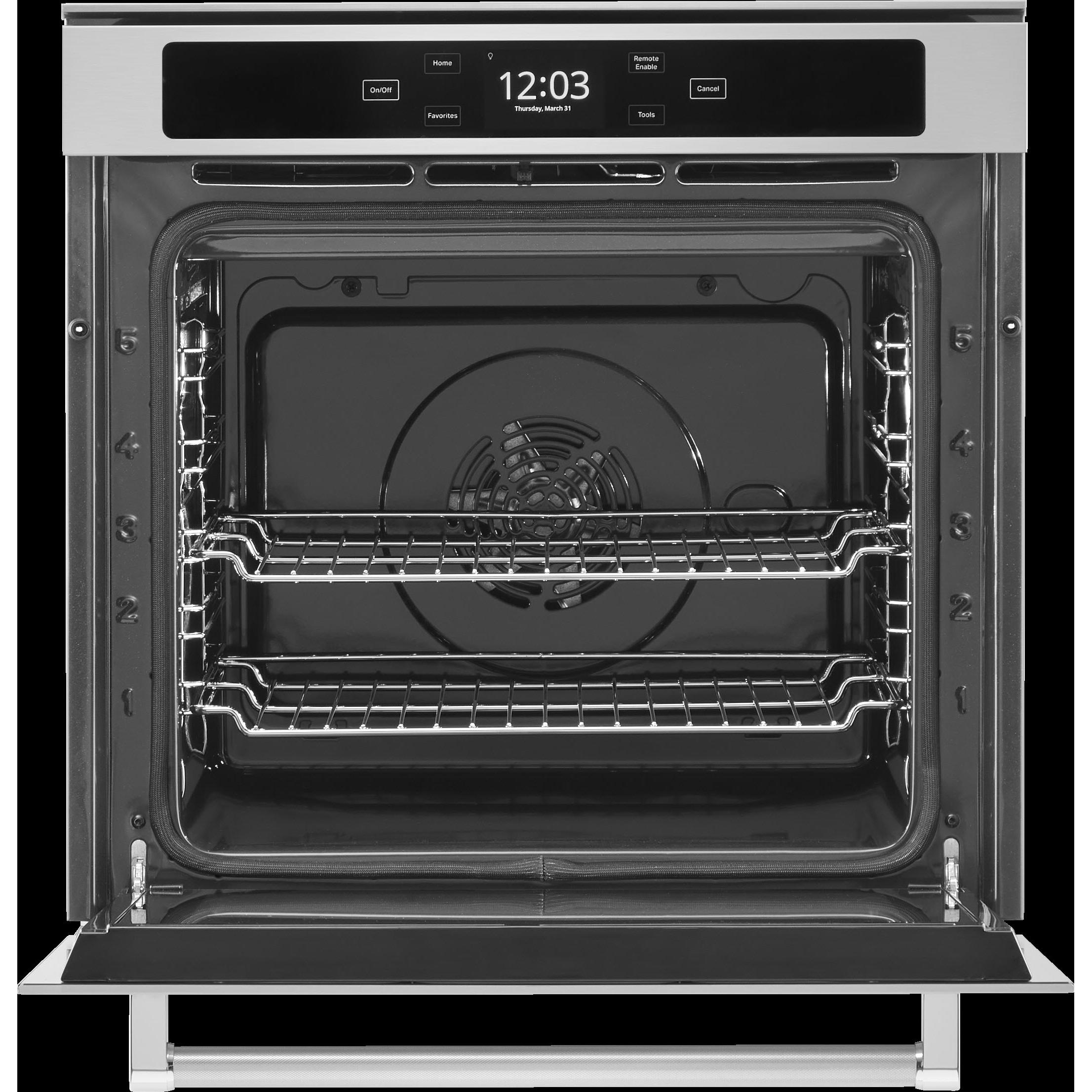 KitchenAid 24-inch, 2.9 cu. ft. Built-in Single Wall Oven with Wi-Fi Connectivity YKOSC504PPS